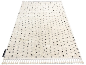 Dywan BERBER frędzle ETNO BOHO marokański kropeczki