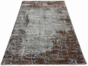 Dywan OPERA 3D szaro brązowy loftowy loft