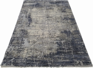 Dywan OPERA 3D szary loftowy szaro granatowy