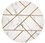 Dywan EMERALD KRESKI glamour gloss złoty new york koło