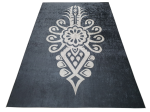 Dywan DIGITAL PARZENICA góralski styl folklorystyczny grafitowa