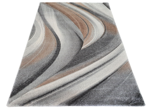 Dywan BELIS ESSENCE DIAMOND fala szary beżowy