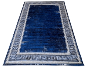 Dywan DIGITAL granatowy GRECKI greka szary granat ramka 