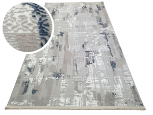 Dywan GORDION 4 dywilan szary granatowy połysk styl vintage loftowy