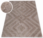 Dywan PISA 3D romby geometryczny beż beżowy w stylu boho loftowy