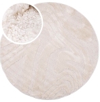 Dywan PISA 3D koło kółko fala ivory kremowy w stylu boho loftowy pętelkowy
