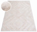 Dywan PISA 3D romby geometryczny ivory kremowy w stylu boho loftowy