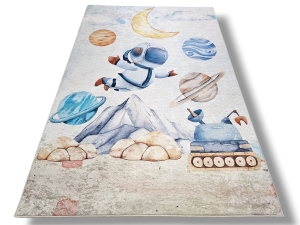 Dywan DIGITAL KOSMONAUTA kosmos w planety kosmiczny łazik badawczy