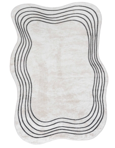 Dywan SILALUX 7703A kształt japandi boho owalny nieregularny nowoczesny