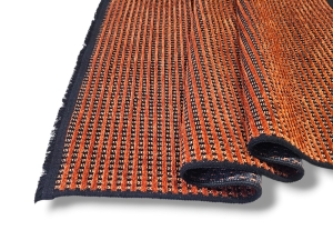 Dywan POLO terra terakota z frędzlami miękki w stylu boho japandi