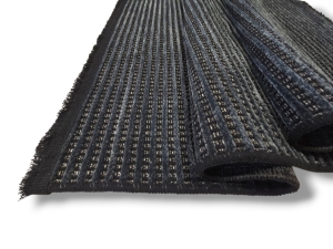 Dywan POLO antracytowy grey z frędzlami miękki w stylu boho japandi 