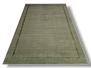 Dywan PURE 2 dywilan green zielony oliwkowy w paski ramka styl boho loftowy 3D