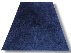 Dywan PURE 1 dywilan blue granatowy abstrakcyjny gładki styl boho loftowy 3D