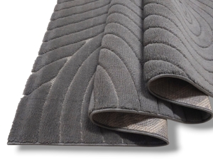 Dywan JUNO LUX 3 dywilan GREY szary w koła styl boho loftowy 3D GRUBY
