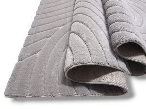 Dywan JUNO LUX 3 dywilan L. GREY szary w koła styl boho loftowy 3D GRUBY